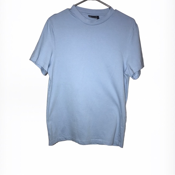 ASOS DESIGN Pastel Blue XS Cotton T-Shirt - Picture 1 of 3